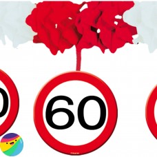 Girlanda iz papirja za 60 let Dolžina: 4m